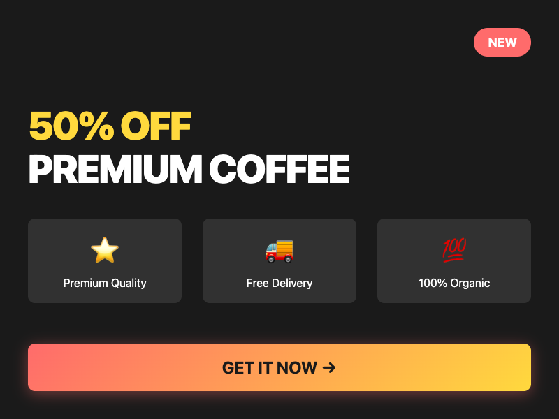 Ad Variant B - Bold Design